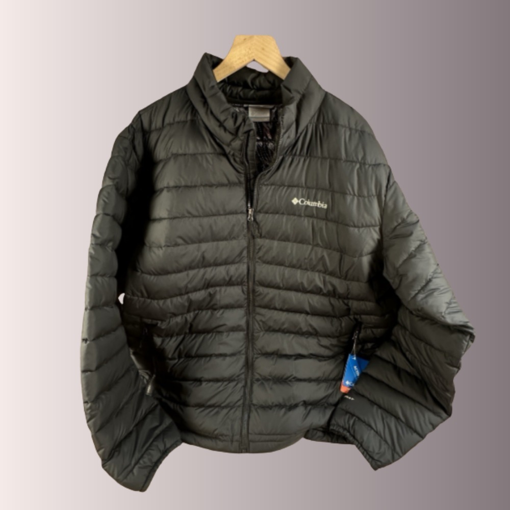 Columbia Men's Powder Lite II Jacket -Black Charcoal Omni Heat XXL 2XL - NWT